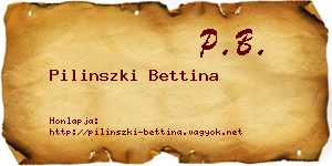 Pilinszki Bettina névjegykártya