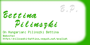 bettina pilinszki business card